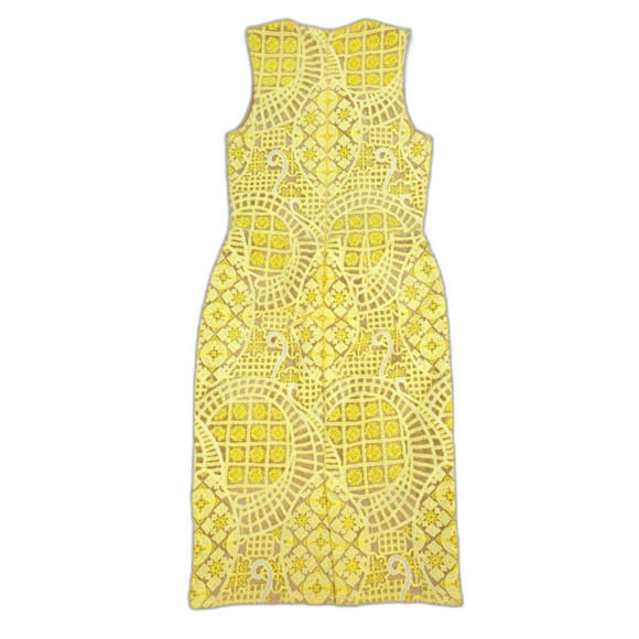 NEW Alexis Anthea Lace Midi Dress Aurora Bright Yellow Romantic Feminine Resort - Picture 6 of 8